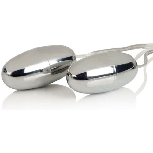 Vibrierende Kugeln Silber Duo | Calex
