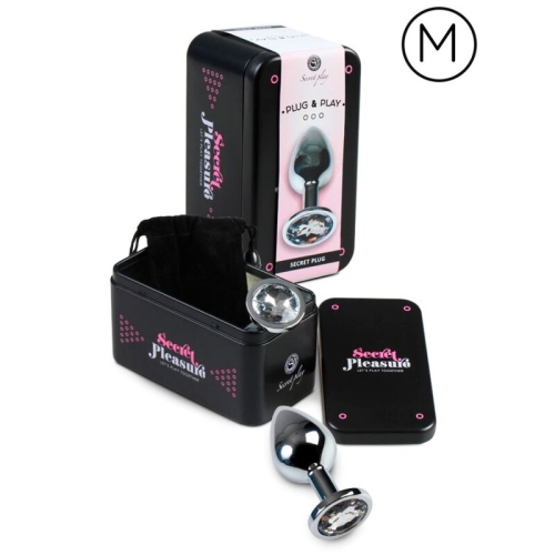 Analplug Transparent Aluminium 7cm | Secretplay