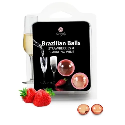 2 Brazilian Balls Erdbeer Und Champagner – Secretplay