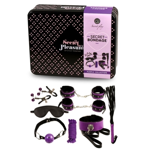 BDSM Set 8pcs Purple / Black | Secretplay