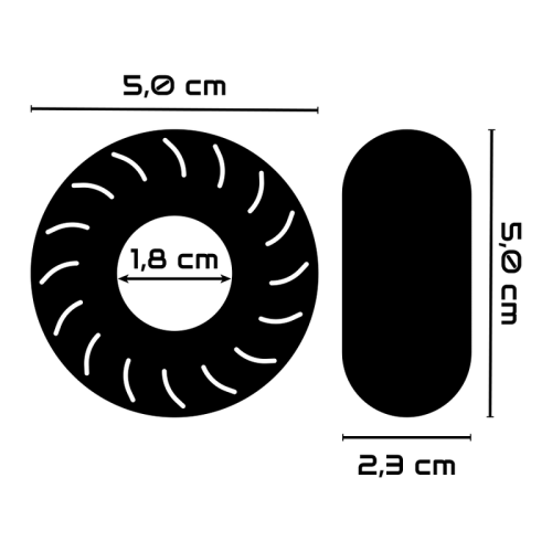 Super Flexibler Und Widerstandsfähiger Penisring 5cm Pr08 Schwarz | Powering