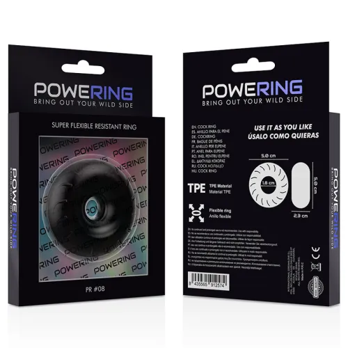 Super Flexibler Penisring 5cm Pr08 Schwarz – Powering