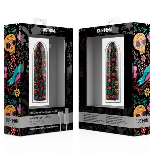 Floral Rechargeable Bullet 10 Intensities – Custom Bullets