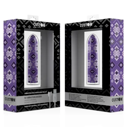 Rechargeable Snake Purple Magnetic Bullet 10v – Custom Bullets
