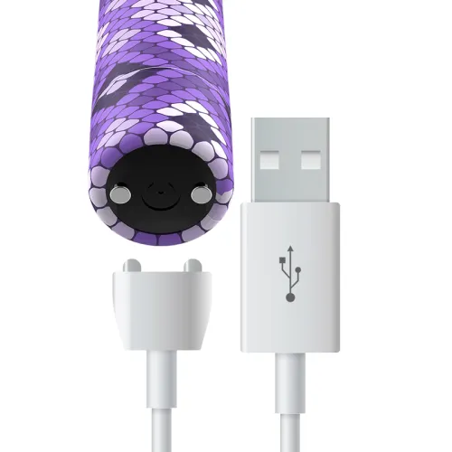 Rechargeable Snake Purple Magnetic Bullet 10v – Custom Bullets