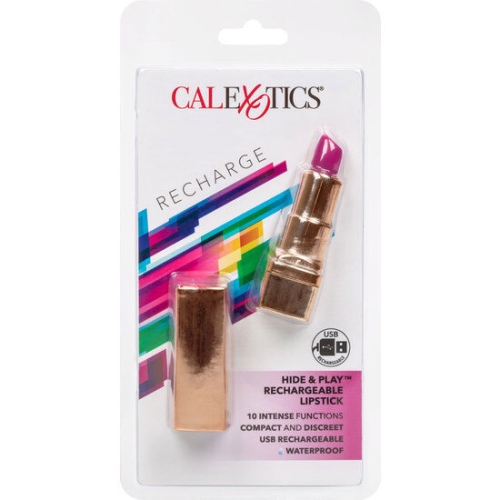 Rechargeable Lipstick Bullet Hide & Play Lila | Calex