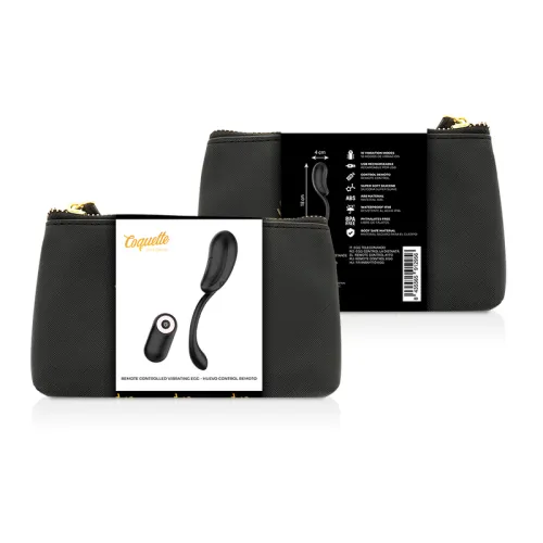Vibrationsei Schwarz / Gold – Coquette Chic Desire