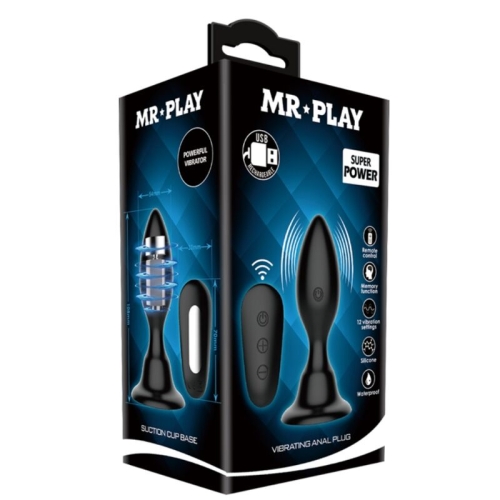 Analplug Mit Vibration Schwarz | Mr Play