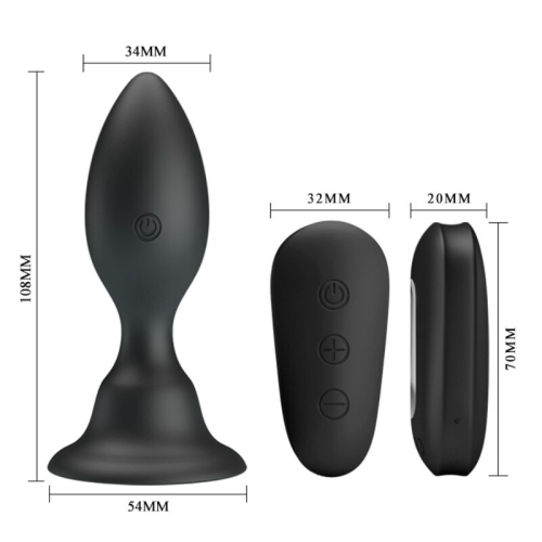 Analplug Mit Vibration Schwarz | Mr Play