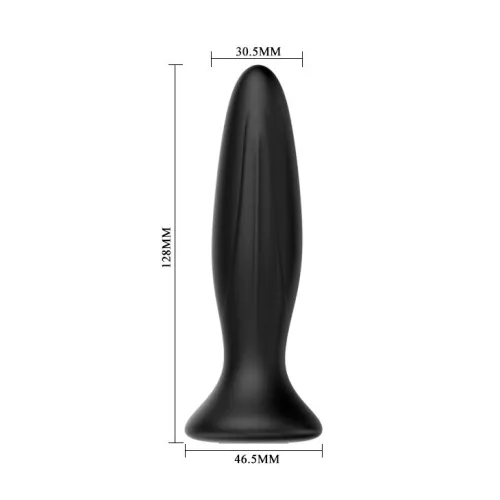 Analplug Schwarz 12 Vibrationsmodi – Mr Play