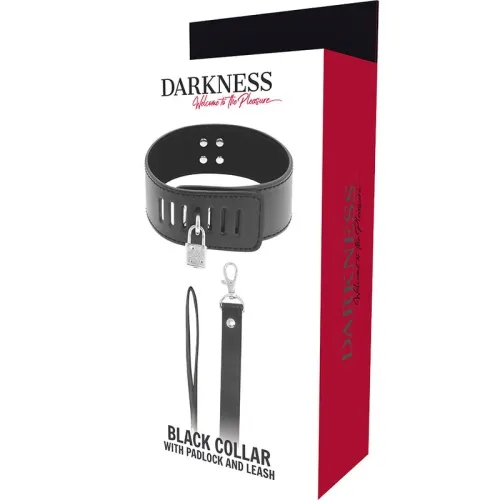 BDSM Collar with Black Lock – Darkness