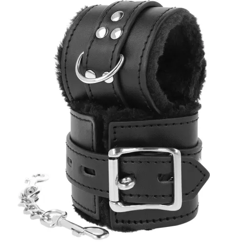 Black Lined BDSM Handcuffs – Darkness