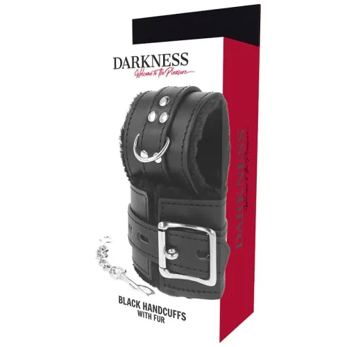 Black Lined BDSM Handcuffs – Darkness