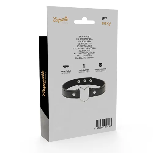 Vegane Leder Halskette Herz – Coquette Chic Desire