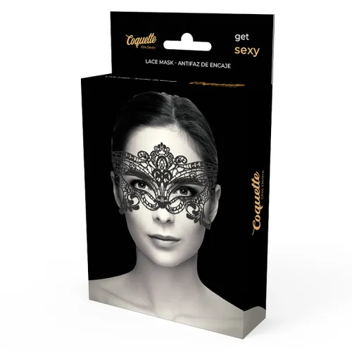Wide Black Lace Mask – Coquette Chic Desire