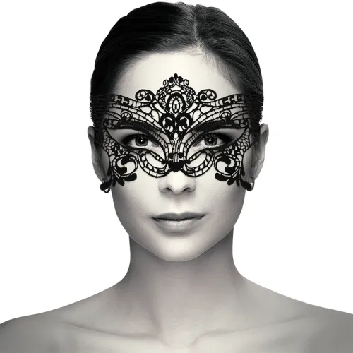 Wide Black Lace Mask – Coquette Chic Desire