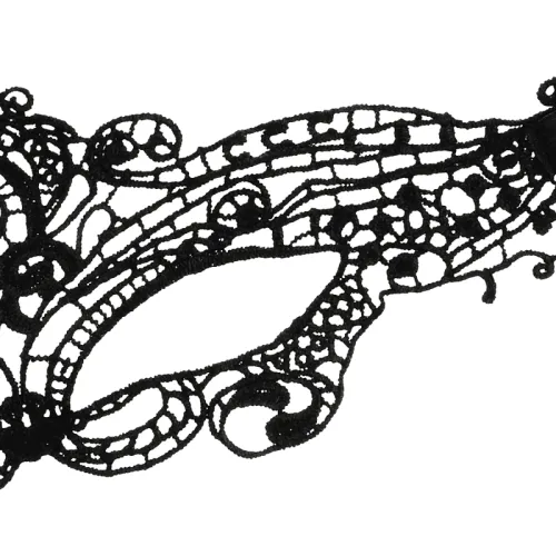 Fine Black Lace Mask – Coquette Chic Desire