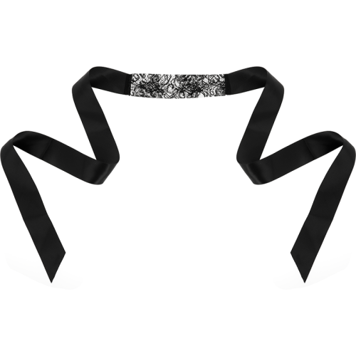 Schwarze Spitzenmaske Mit Band | Coquette Chic Desire