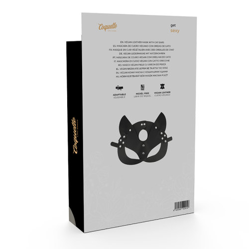 Vegane Ledermaske Mit Katzenohren | Coquette Chic Desire