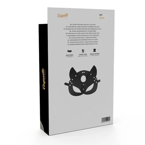 Vegane Ledermaske Mit Katzenohren – Coquette Chic Desire