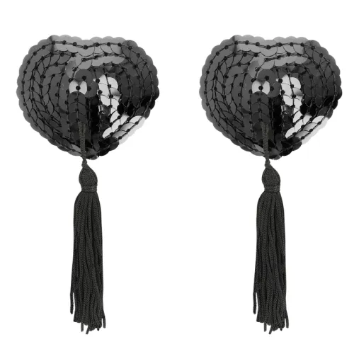 Pailletten-Nipplepatches Schwarz – Coquette Chic Desire