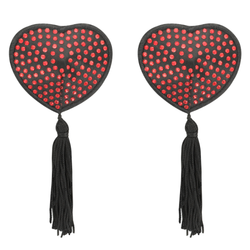 Rot Schwarze Nipplepatches | Coquette Chic Desire