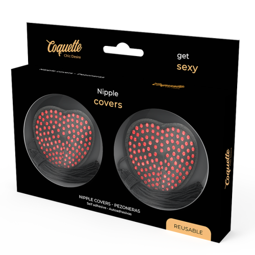Rot Schwarze Nipplepatches | Coquette Chic Desire