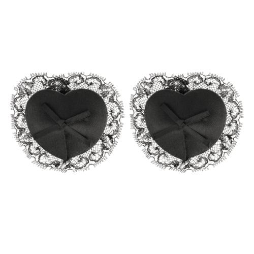 Nipplepatches Aus Schwarzer Spitze | Coquette Chic Desire