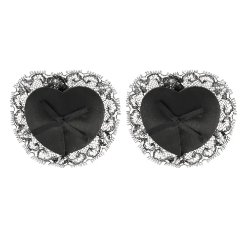 Nipplepatches Aus Schwarzer Spitze – Coquette Chic Desire