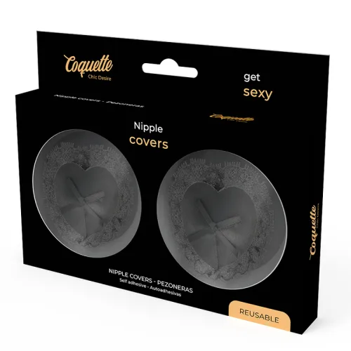Nipplepatches Aus Schwarzer Spitze – Coquette Chic Desire