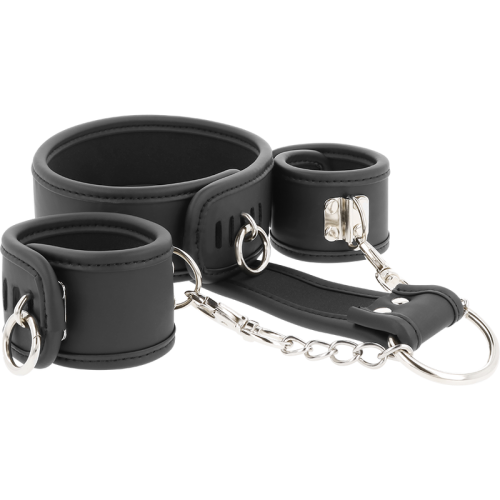 Halskette Und Handschellen Aus Veganem Leder | Fetish Submissive