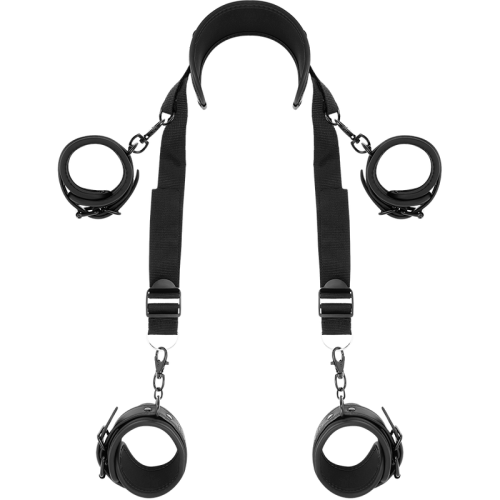 Positioniergeschirr Mit 4 Noprengefüttert Handschellen | Fetish Submissive