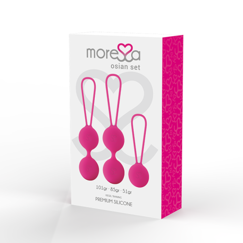 Osian Set Premium Silikon Rosa | Moressa