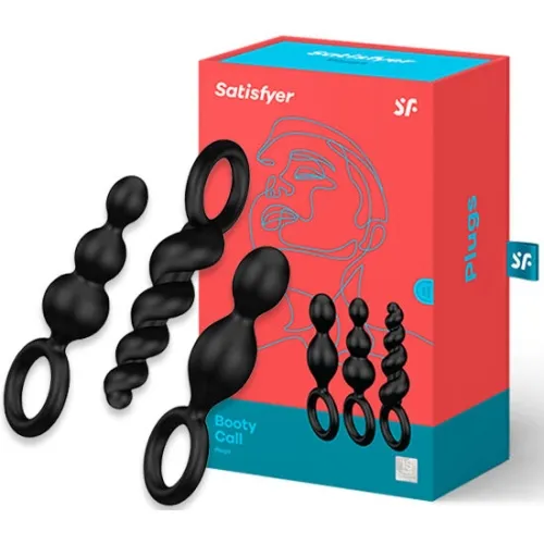 Analstecker Set 3 Stk. Schwarz – Satisfyer