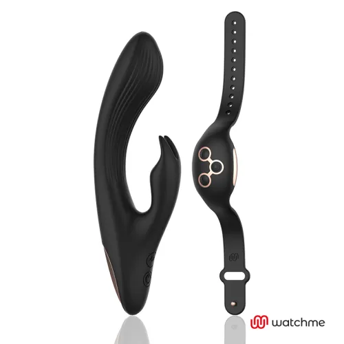 Rabbitvibrator Watchme Kompatibel Schwarz/Gold | Anne's Desire