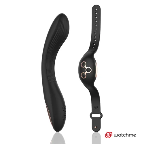 Watchme Curvy G-Spot Vibrator Schwarz / Gold | Anne's Desire