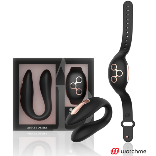 Watchme Dual Pleasure Vibrator Schwarz / Gold | Anne's Desire