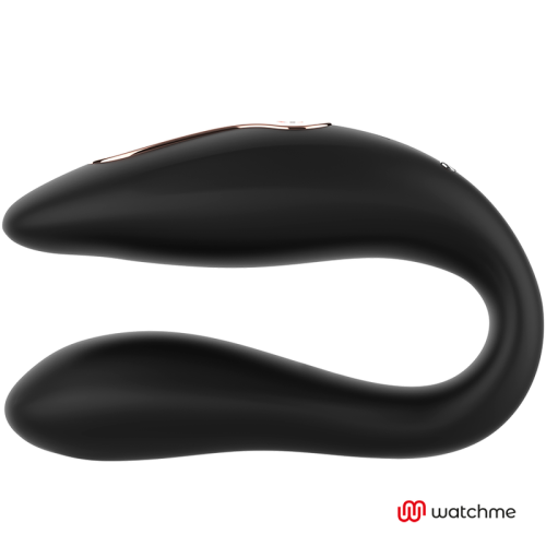 Watchme Dual Pleasure Vibrator Schwarz / Gold | Anne's Desire