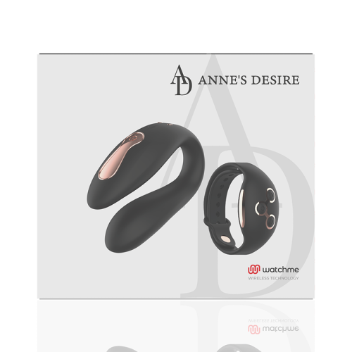 Watchme Dual Pleasure Vibrator Schwarz / Gold | Anne's Desire