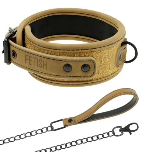 Neoprengefüttertes Halsband Mit Leine – Fetish Submissive