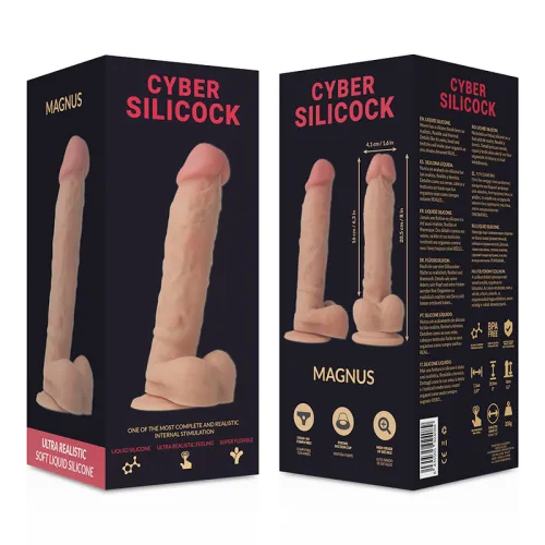 Magnus Realistischer Silikon Didlo 20.5cm – Cyber Silicock