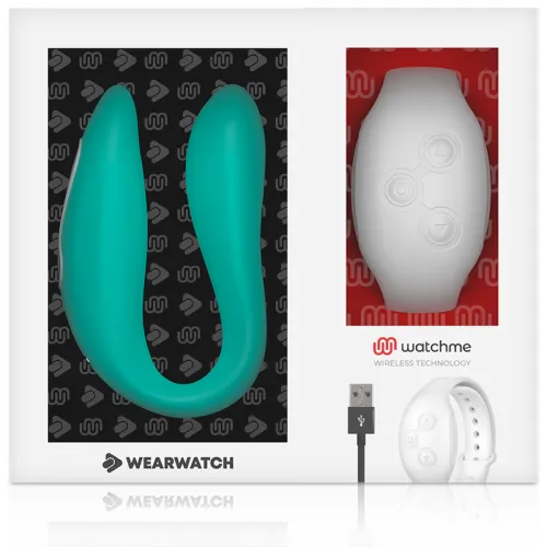 Watchme Dual Technology Vibrator Aquamarine / Snow | Wearwatch