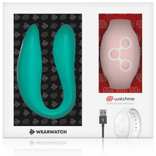 Watchme Dual Technology Vibrator Meerwasser / Rosa | Wearwatch