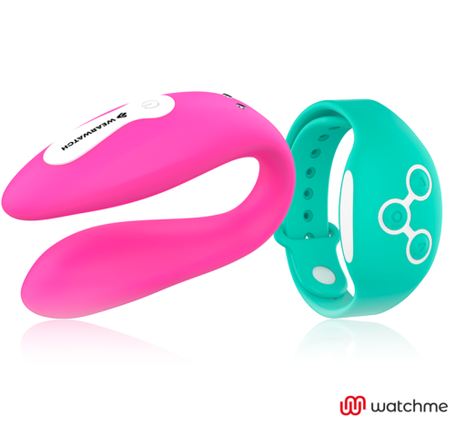 Watchme Dual Technologie Vibrator Fuchsia / Aquamarine | Wearwatch