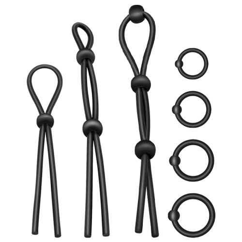 Flexibler Silikon-Cockring Set 7 Stücke | Addicted Toys