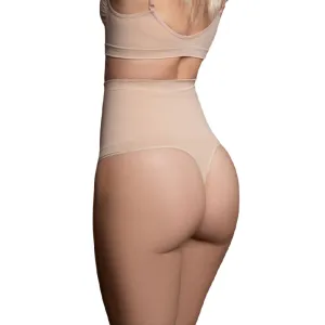 Nahtloses Mieder im Tanga Stil Beige L – Bye Bra