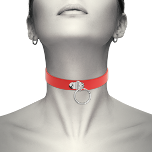 Rote Halskette Aus Veganem Leder | Coquette Chic Desire
