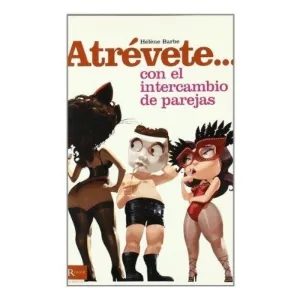 Buchcover mit drei gezeichneten Figuren in Masken und Dessous, Titel: 