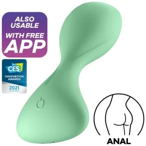 Trendsetter Vibrating Plug App Green | Satisfyer