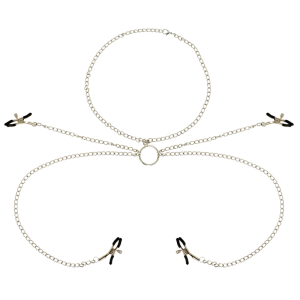 4 Nippelklemmen Mit Kette | Ohmama